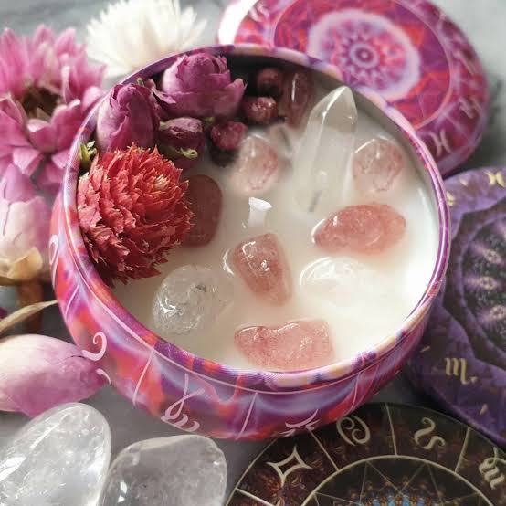 🌙 Zodiac Crystal Candles